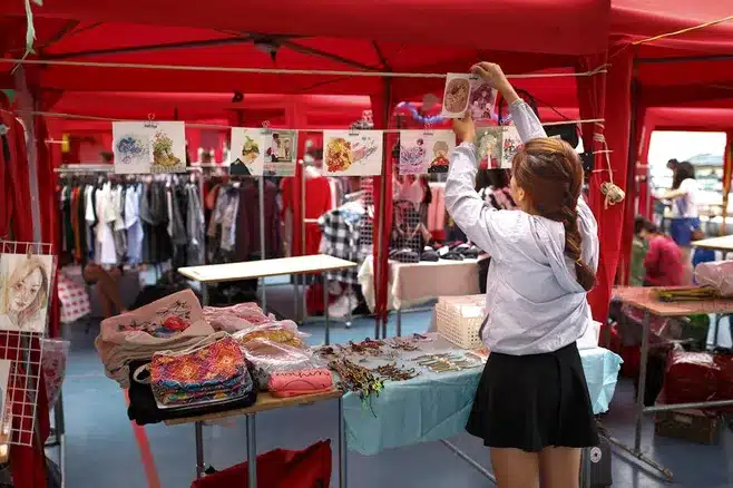Cantidad de casetas en la feria