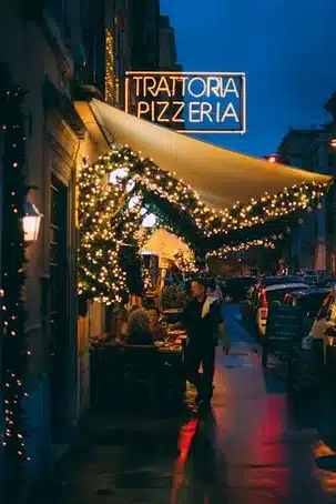 Gastronomía y comercio en sus alrededores