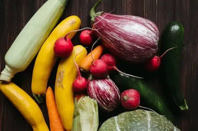 Verduras frescas de la huerta